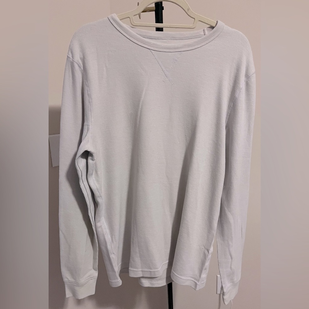 Sonoma White Long Sleeve Men's Tee. Size L